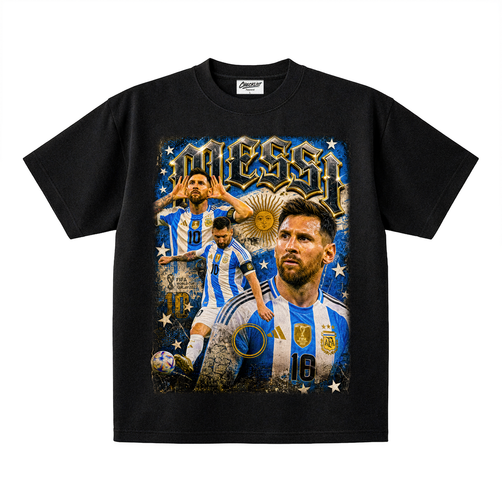 Argentina World Cup 2026 Tee - Messi black