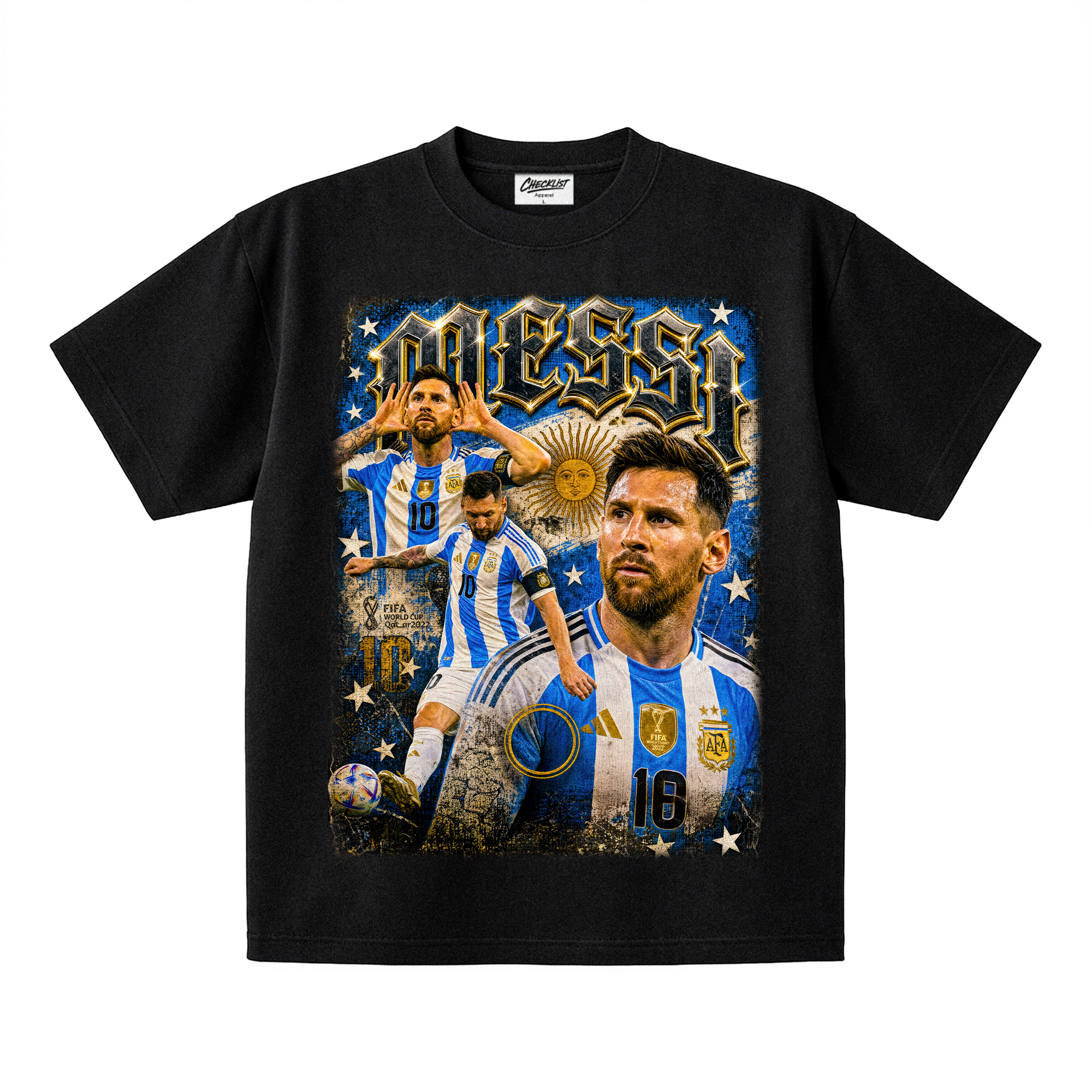 Argentina World Cup 2026 Tee - Messi black