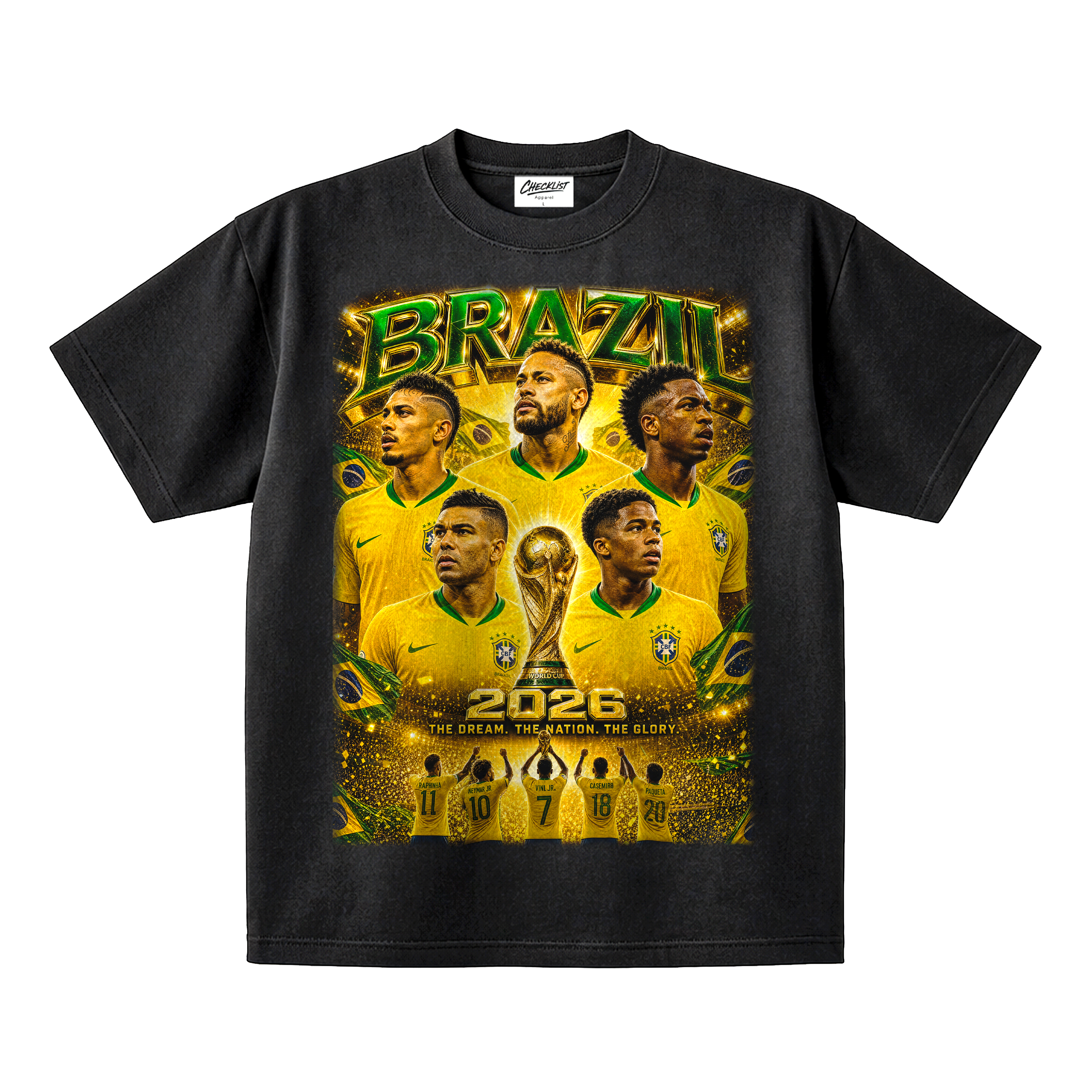 Brazil World Cup 2026 Tee - black