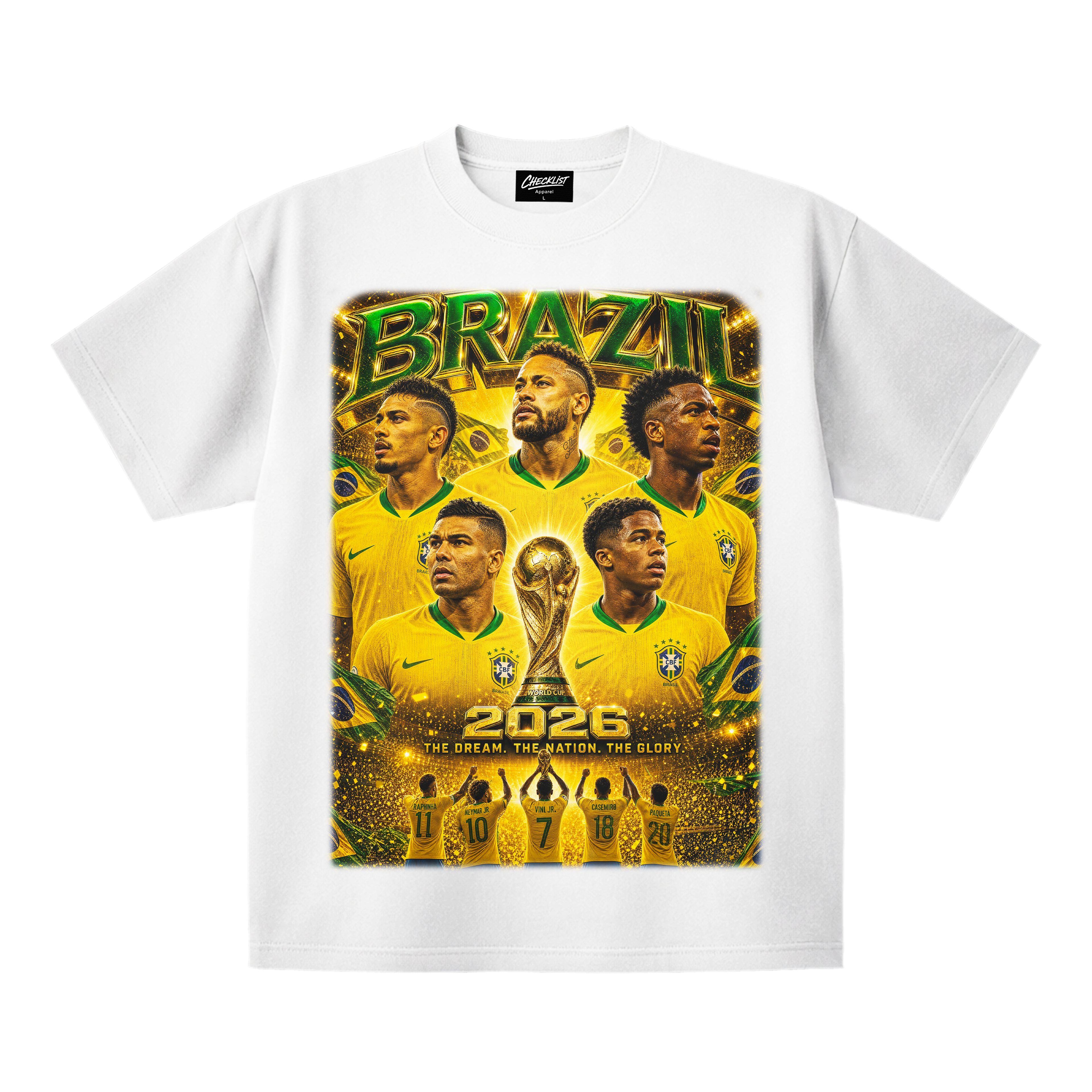 Brazil World Cup 2026 Tee - white