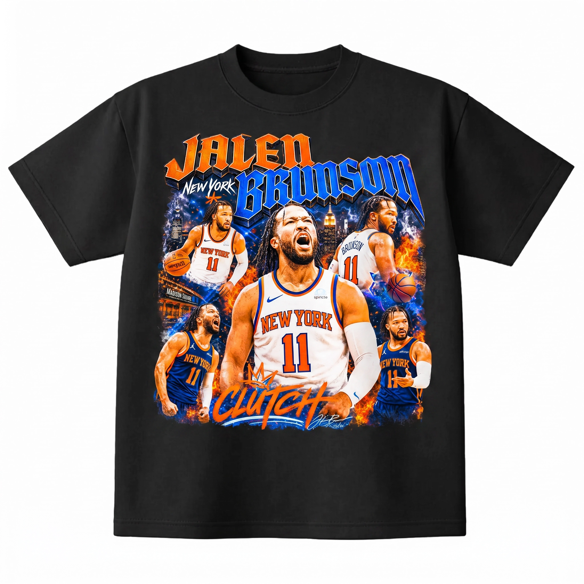 Jalen Brunson "New York Clutch" Vintage Tee