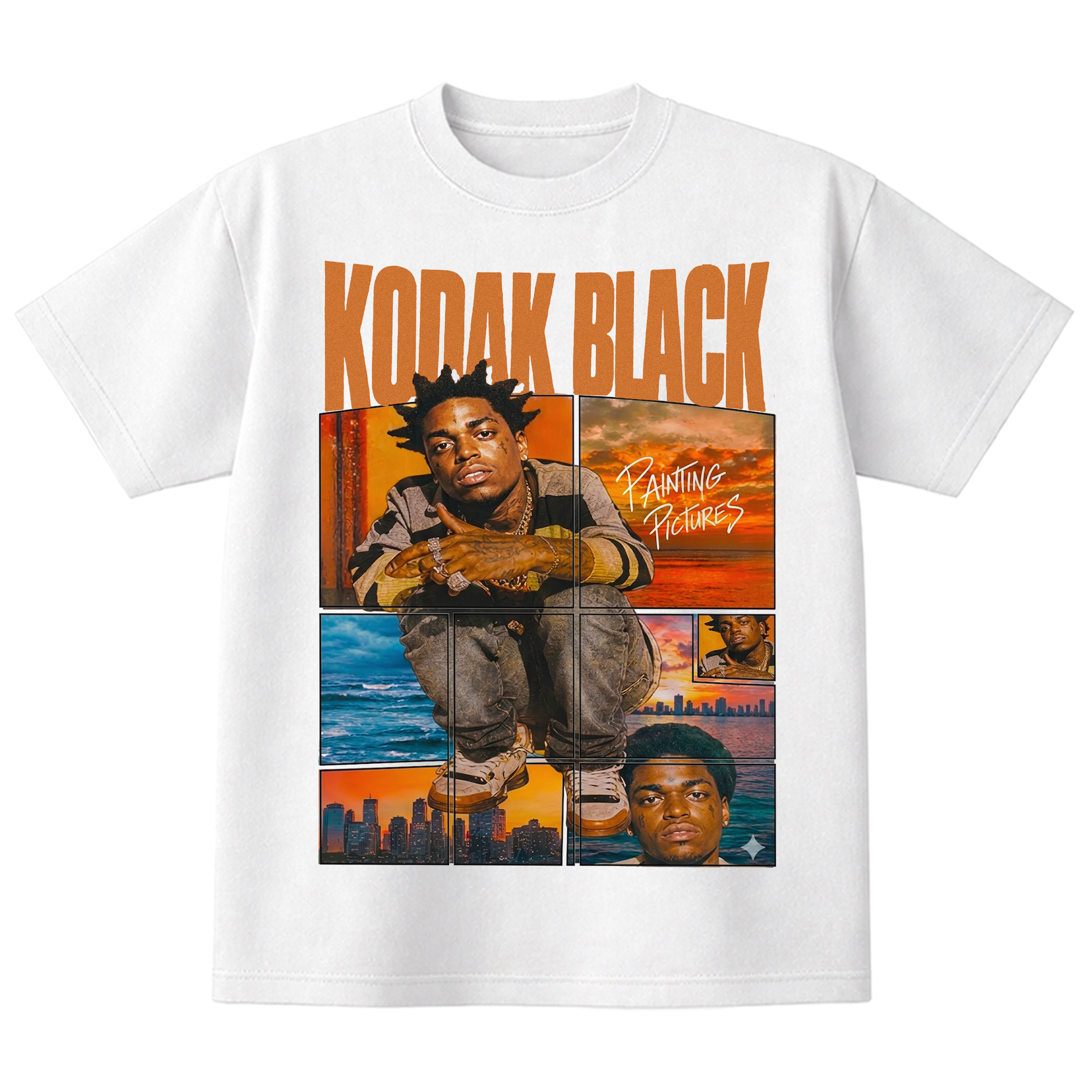 Kodak Black Painting Pictures vintage tee front print