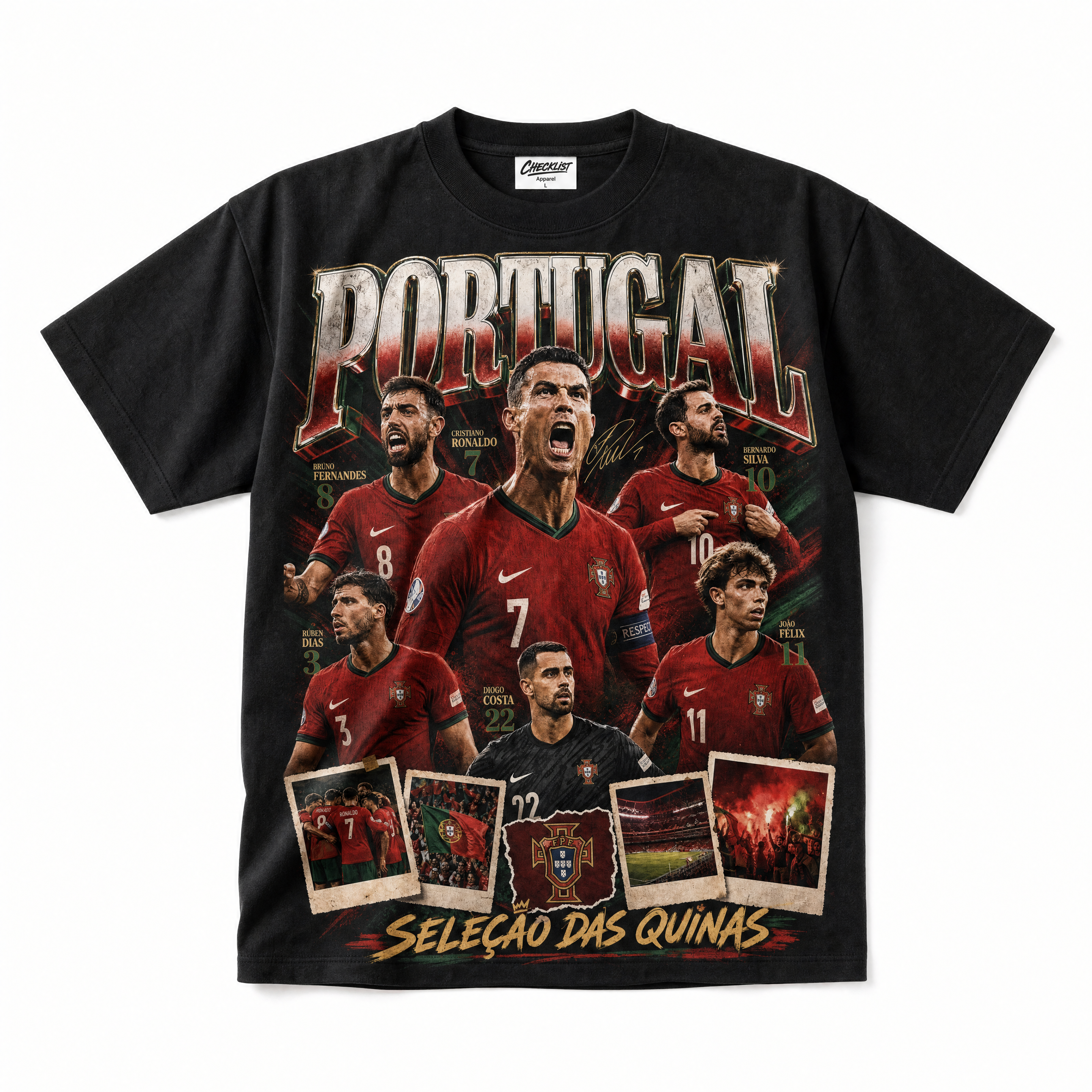 Portugal Seleção World Cup 2026 Tee - Black