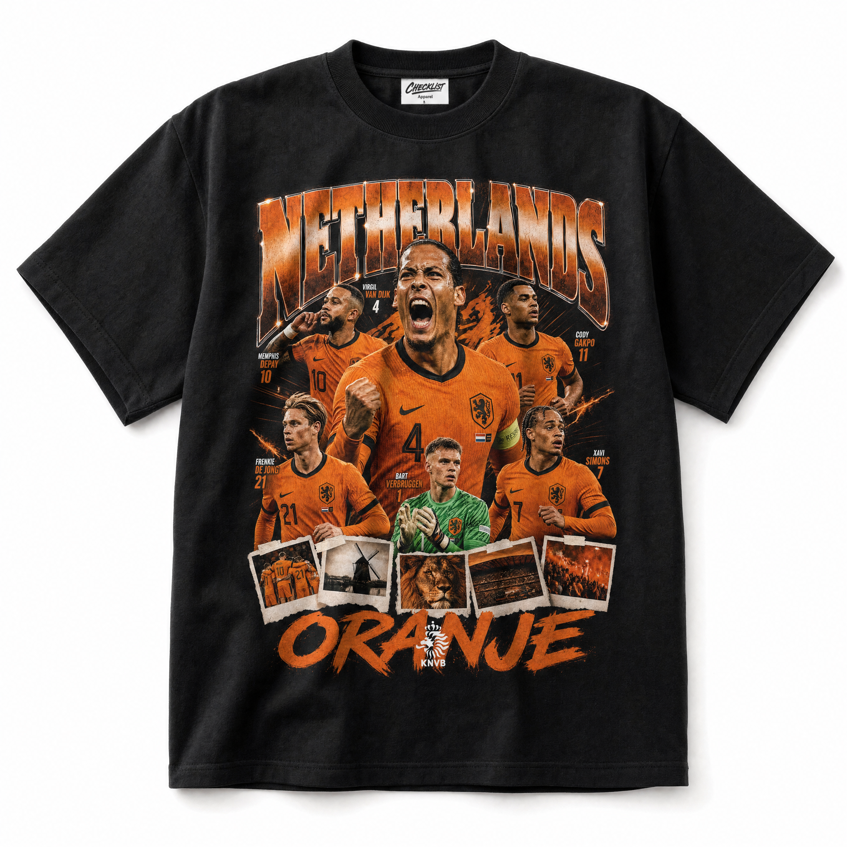 Netherlands World Cup 2026 tee black
