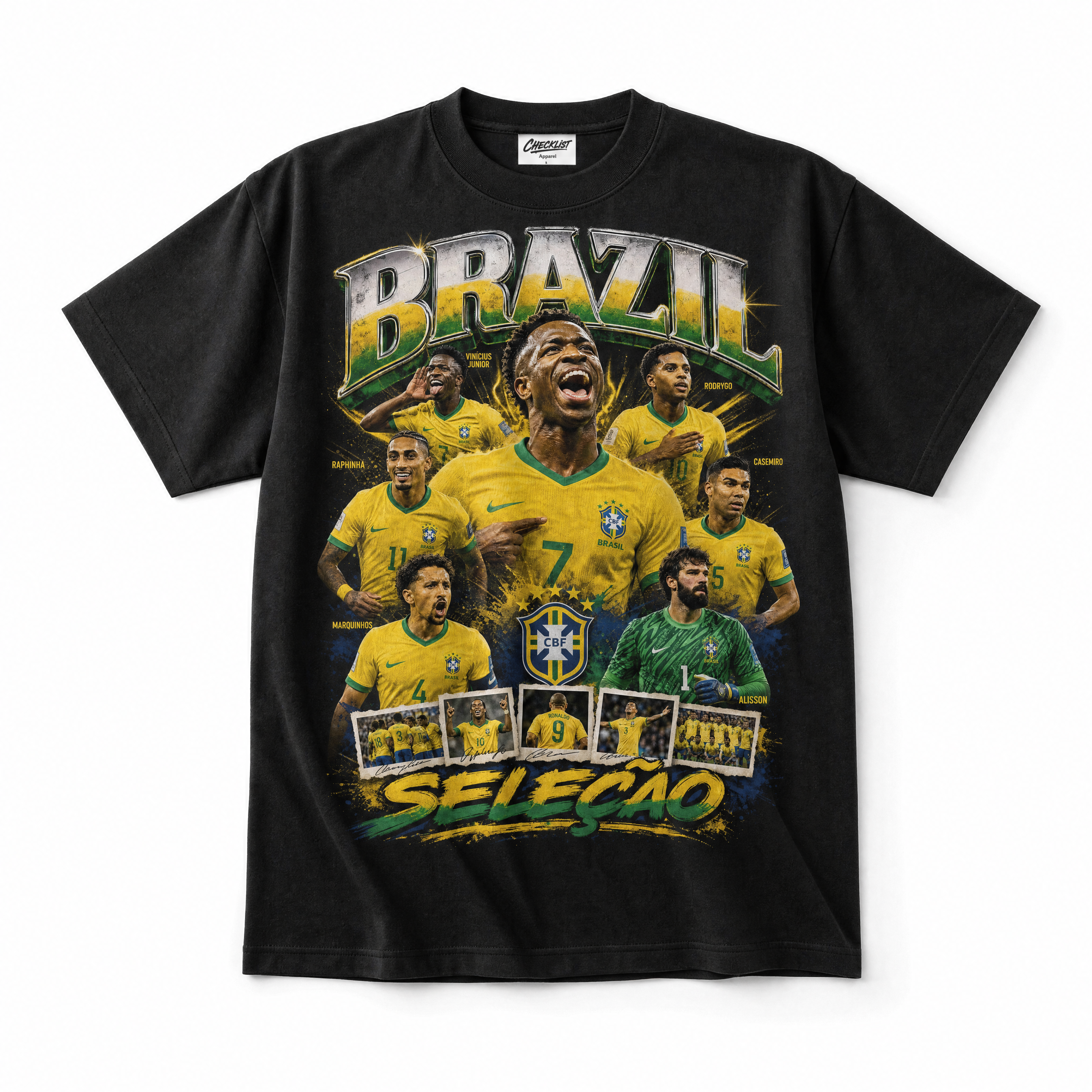 Brazil Seleção World Cup 2026 Tee - Black