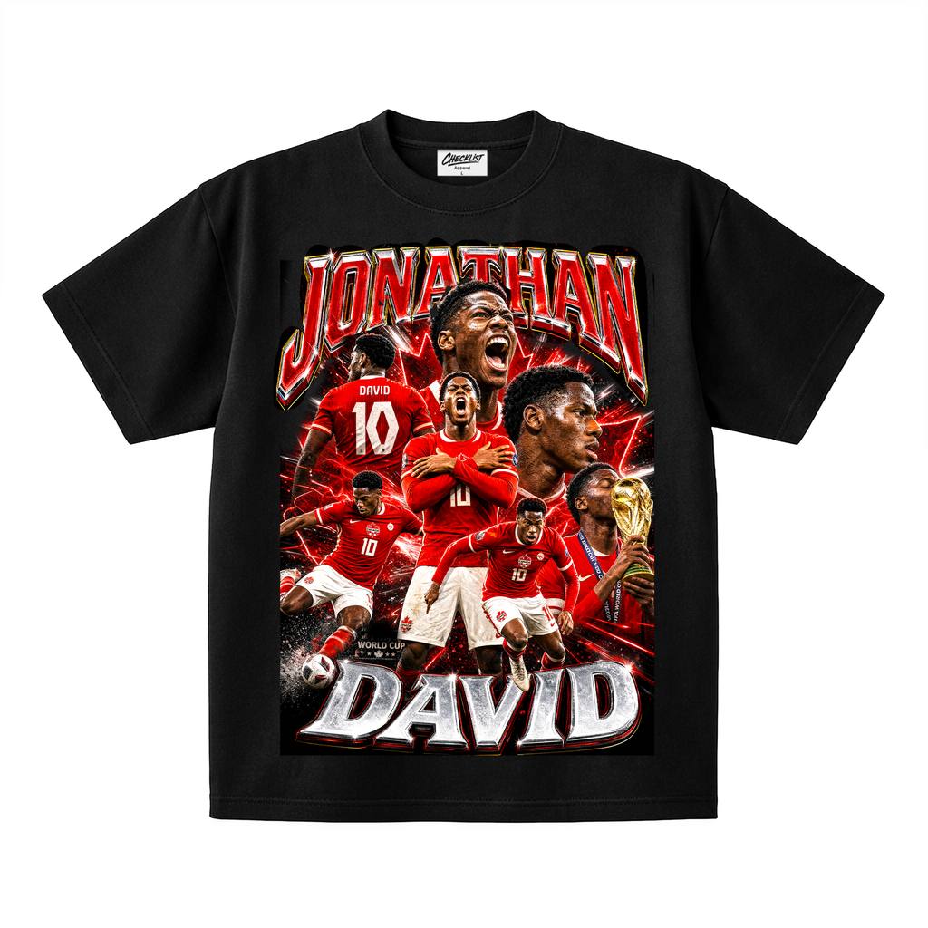 Canada World Cup 2026 Tee - Jonathan David black