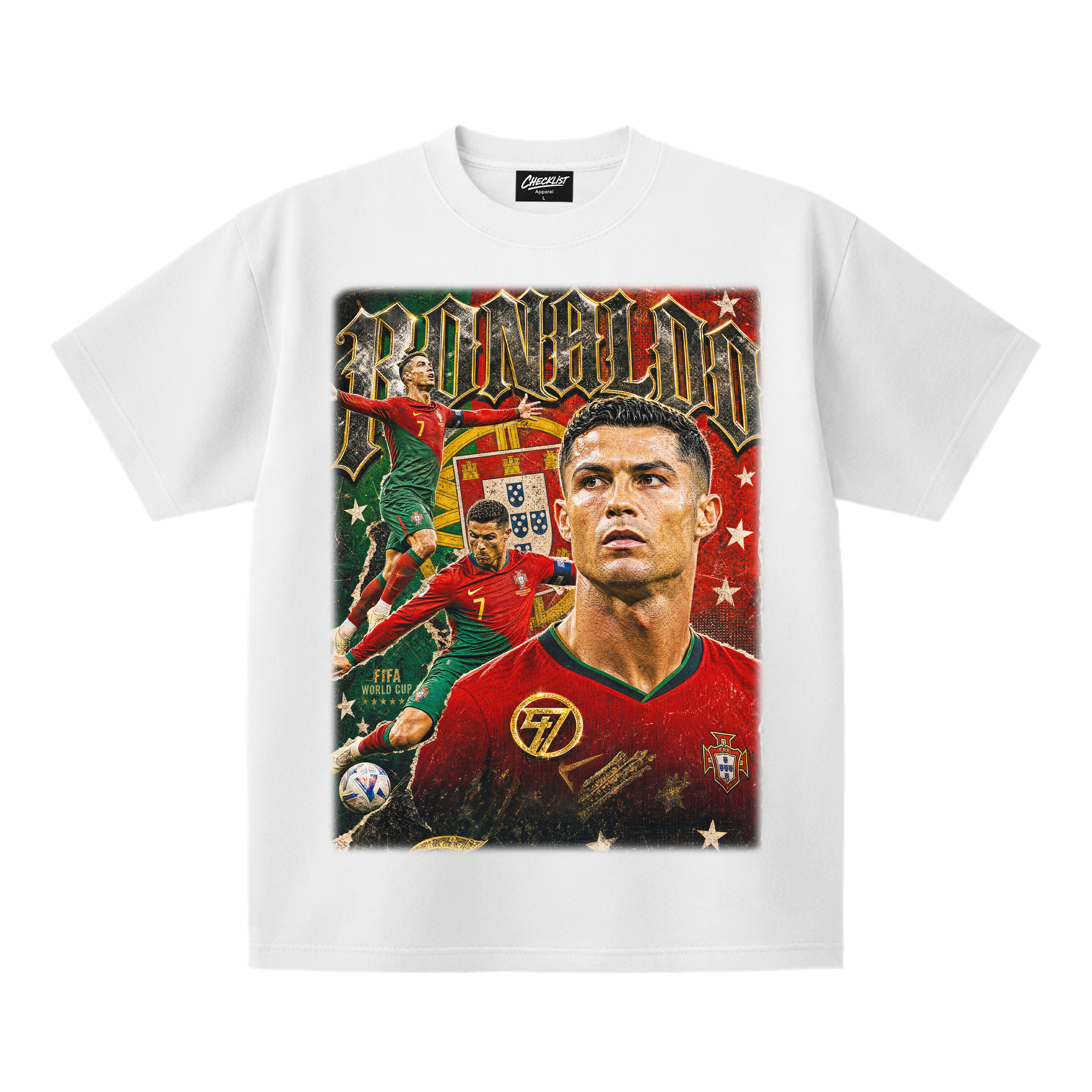 Portugal World Cup 2026 Tee - Ronaldo white