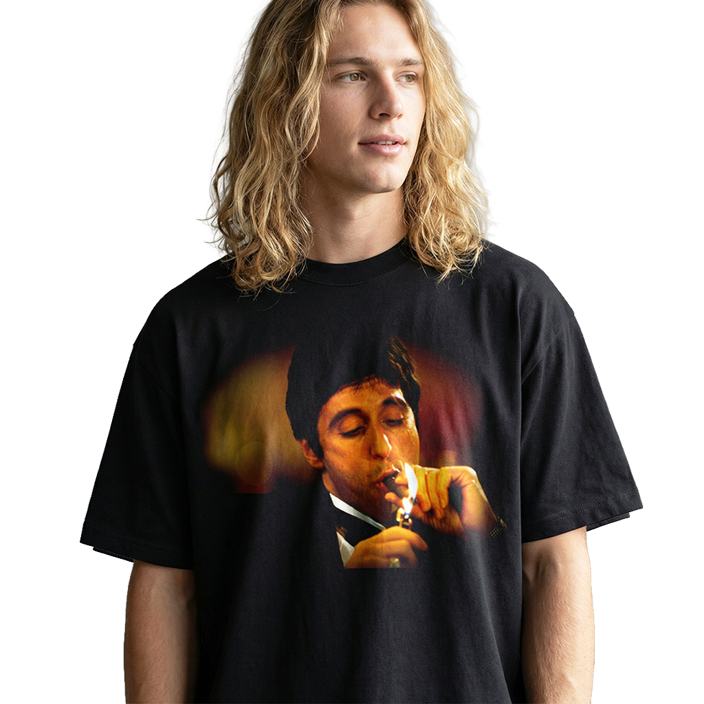Tony Montana Smoking Cigar T-Shirt
